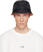MM6 Maison Margiela Black Nylon Bucket Hat