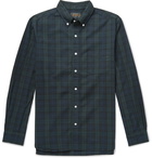 Beams Plus - Button-Down Collar Black Watch Checked Cotton Shirt - Men - Navy