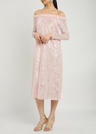 Needle & Thread Esme Sequin-embellished Tulle Midi Dress Light Pink
