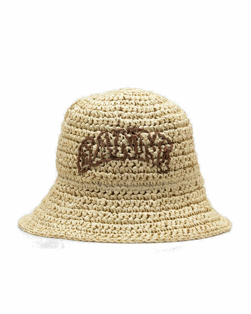 Photo: Ganni Summer Straw Hat Beige - Womens - Hats