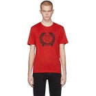 Versace Red Medusa Laurel T-Shirt