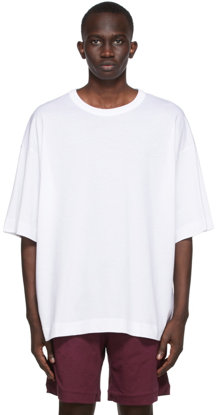 Photo: Dries Van Noten White Supima Cotton T-Shirt