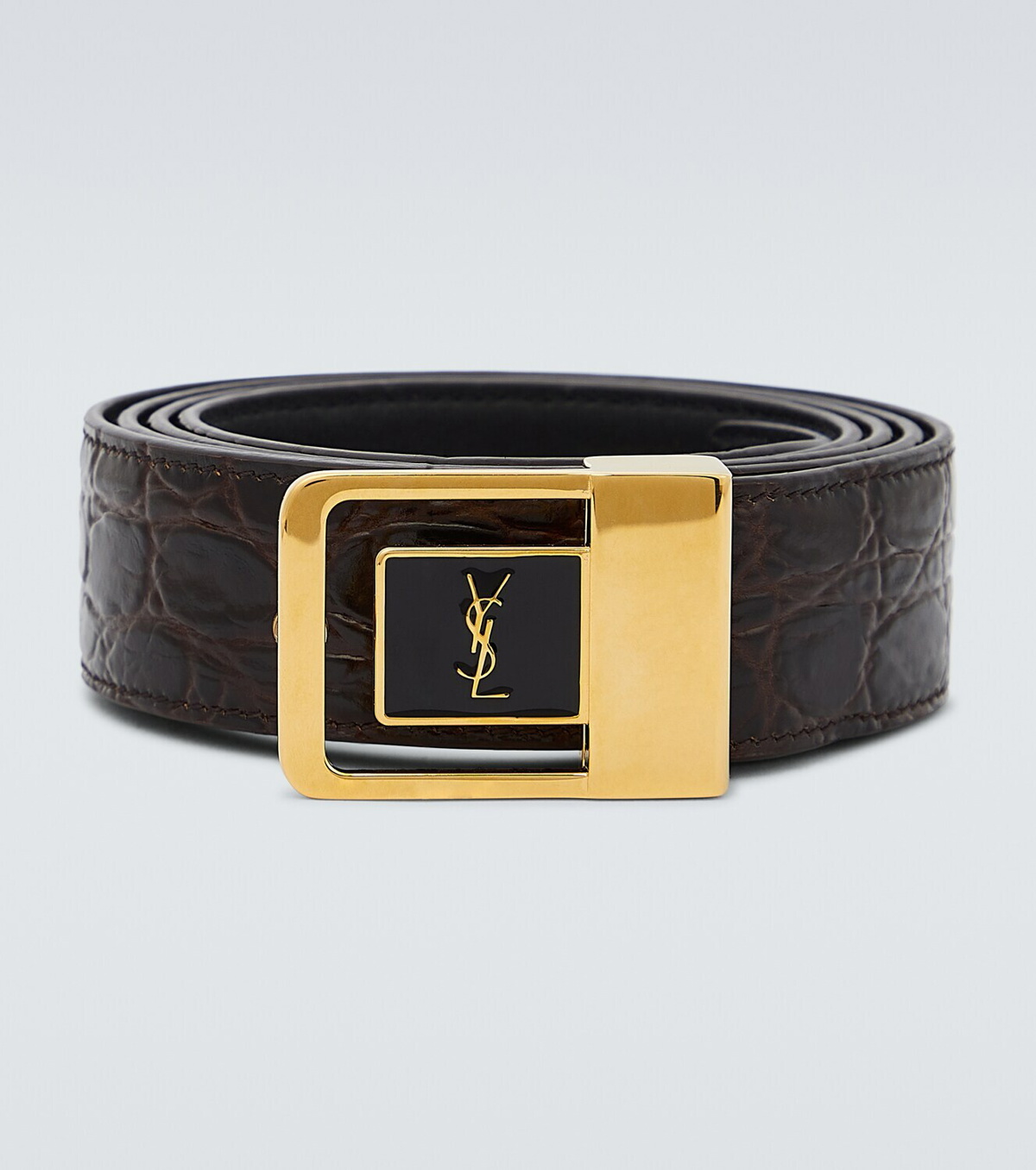 YSL logo leather belt 95 - 2023 ❤️ CooperativaShop ✓
