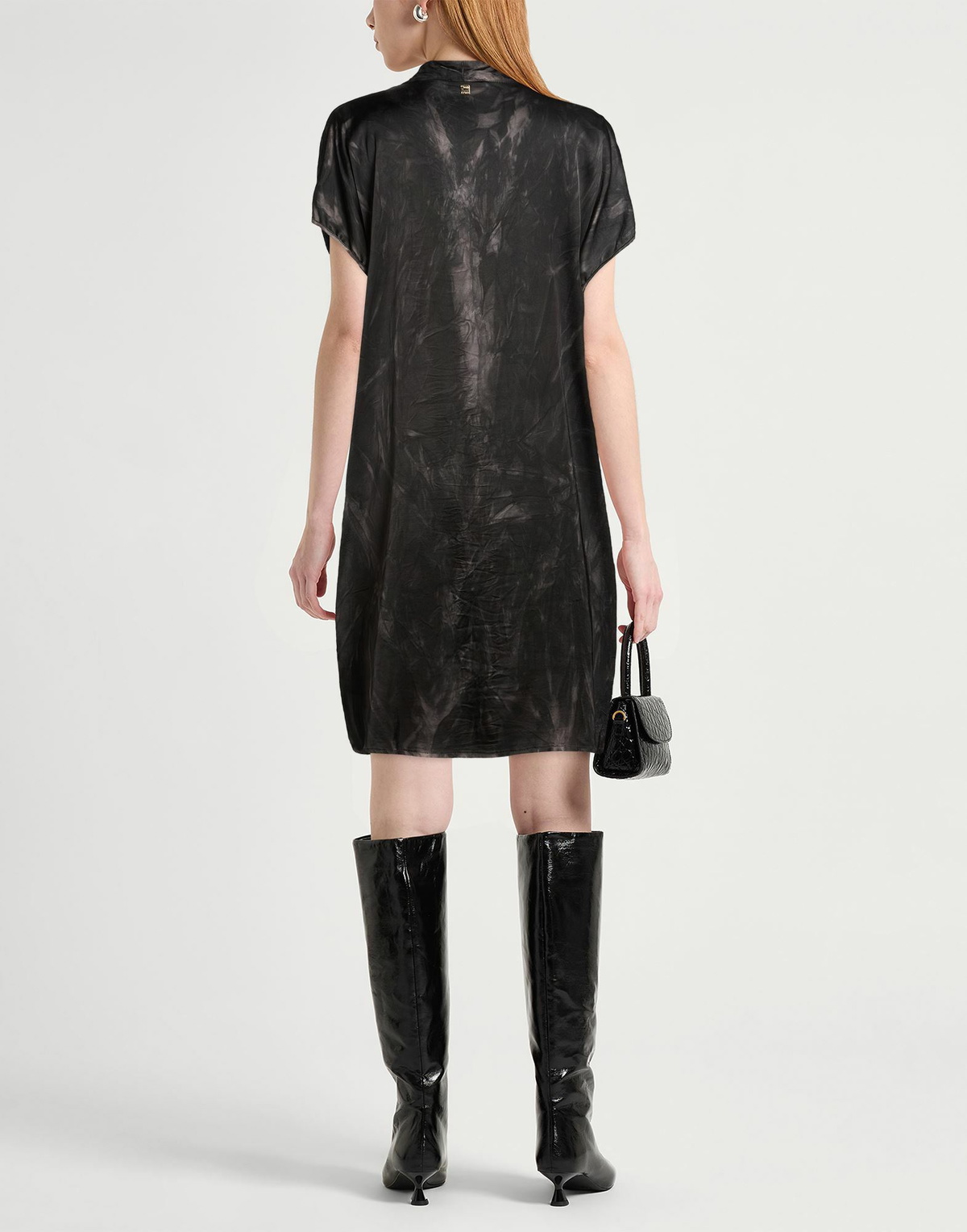 Manila Grace Womens Mini dress Charcoal