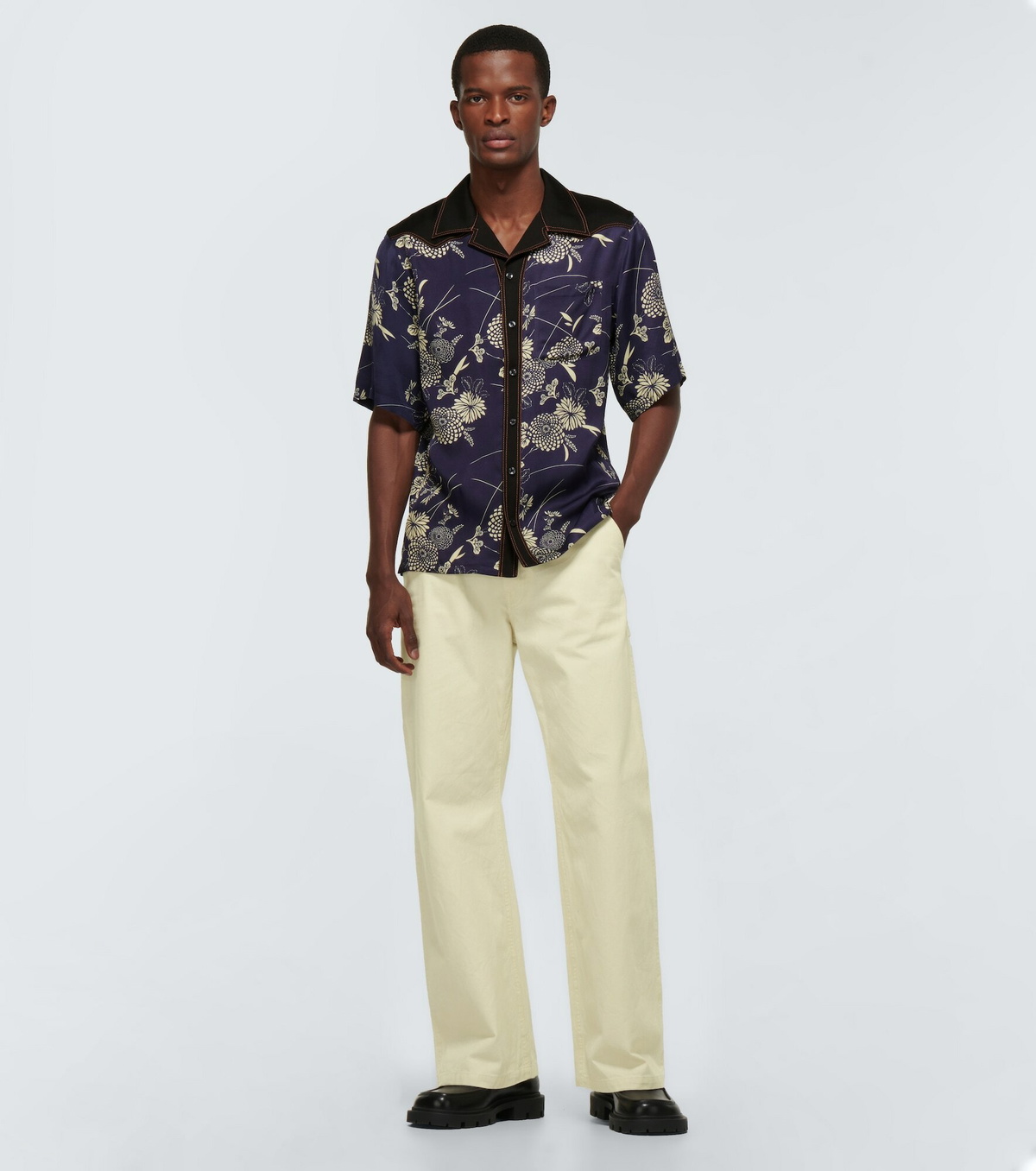 Wales Bonner - Highlife floral bowling shirt Wales Bonner