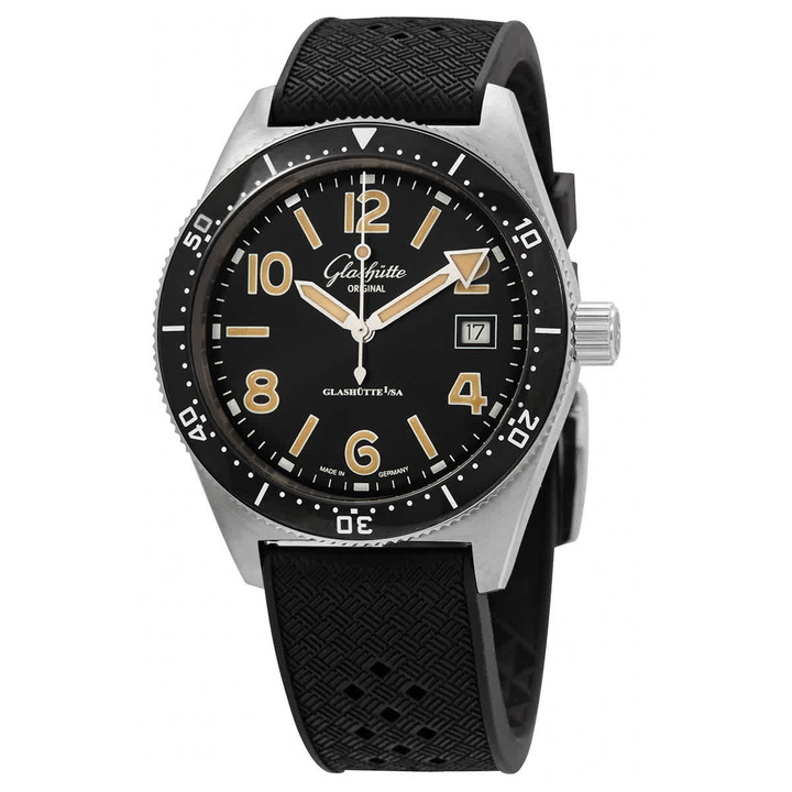 Photo: Glashutte Original SeaQ Automatic Black Dial Mens Watch 1-39-11-06-80-06