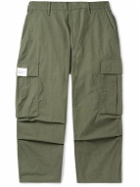 Neighborhood - Wide-Leg Cotton-Ripstop Cargo Trousers - Green