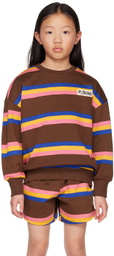 Mini Rodini Kids Brown Striped Sweatshirt