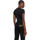 Versace Jeans Couture Black Institutional Logo College T-Shirt