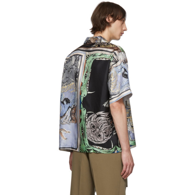 Givenchy Multicolor Silk Icarus Hawaiian Shirt Givenchy