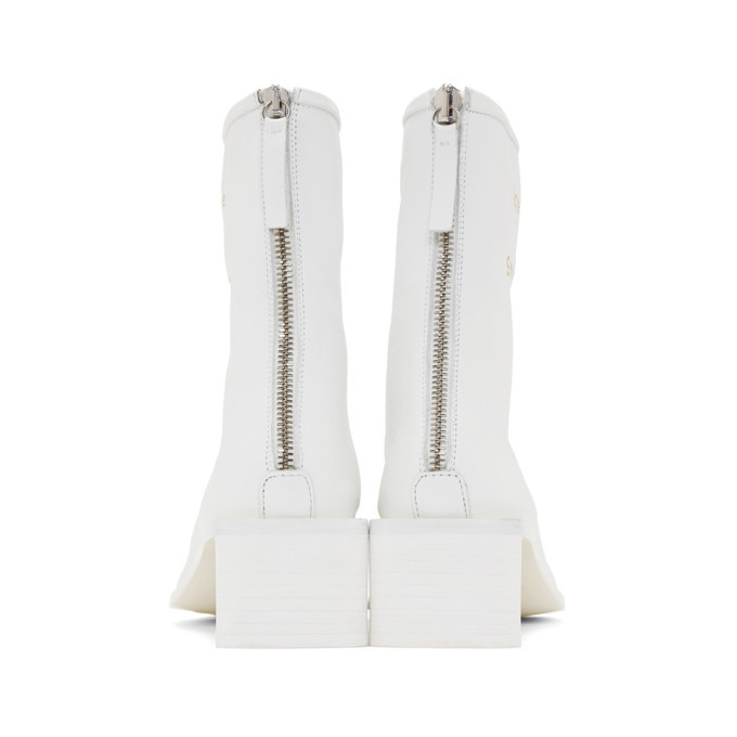 Acne Studios SSENSE Exclusive White Bertine Boots Acne Studios