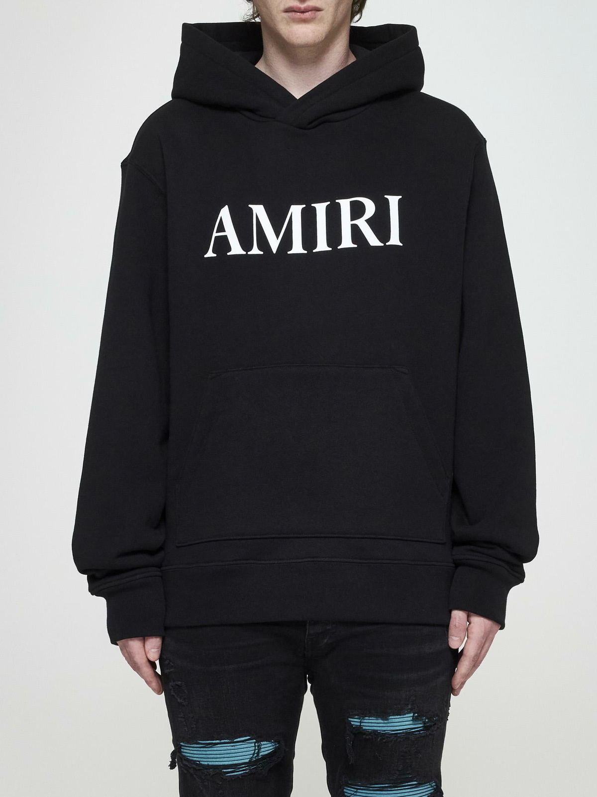 AMIRI Logo Cotton Hoodie