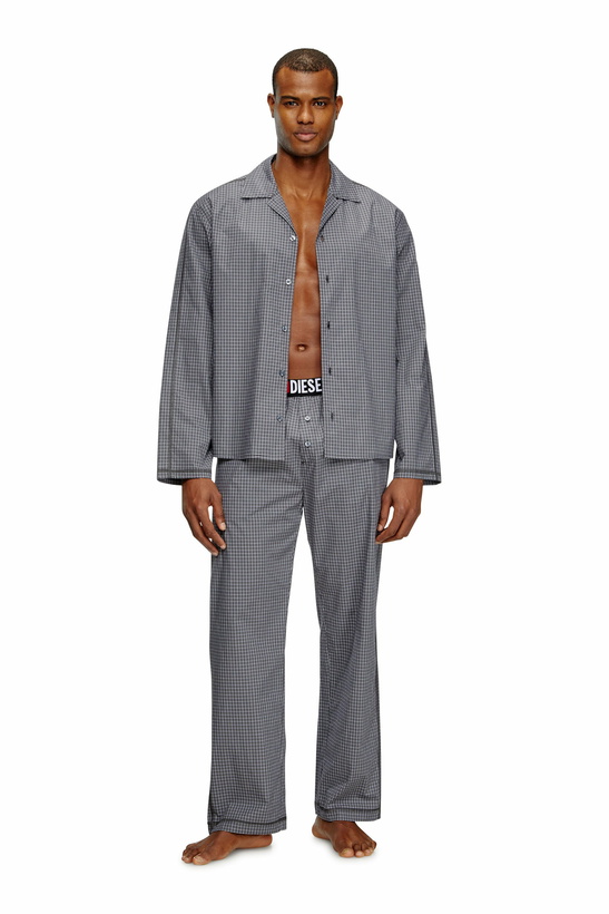 Photo: Diesel Pyjamas in check cotton - Pajamas Mens in Grey