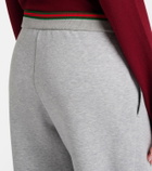 Gucci Web Stripe cotton-blend jersey sweatpants