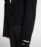 Sportmax Double-breasted wool jacket