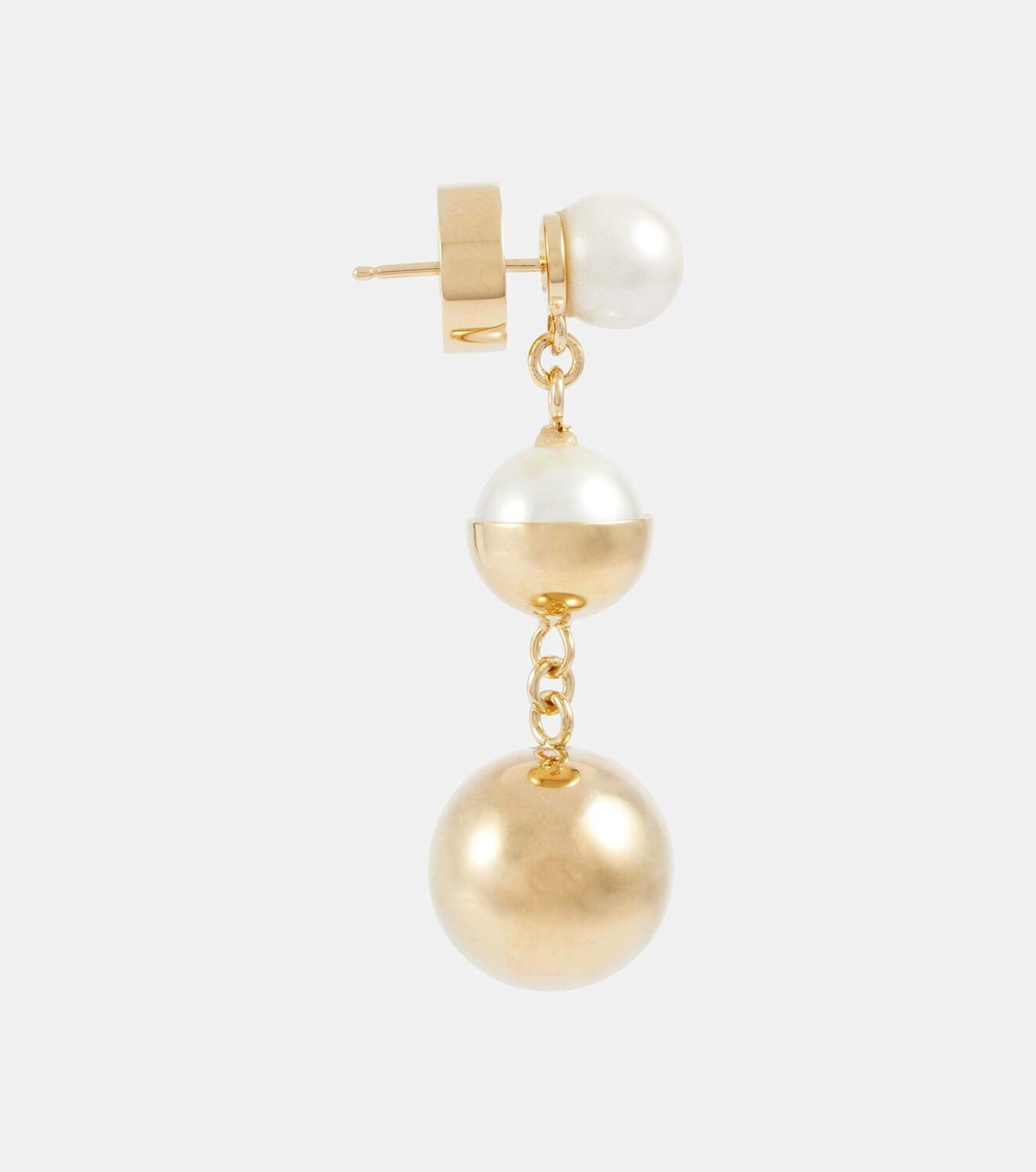 Miu Miu Faux pearl drop earrings