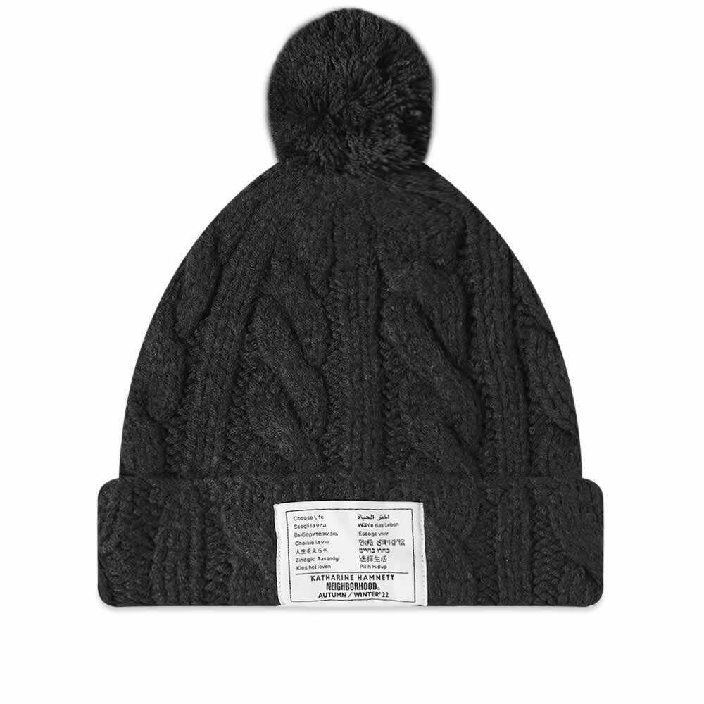 Neighborhood x Katherine Hamnett Beanie in Black Neighborhood