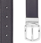 Anderson's - 3cm Navy and Brown Reversible Leather Belt - Navy