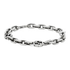 Gucci Silver Interlocking G Bracelet