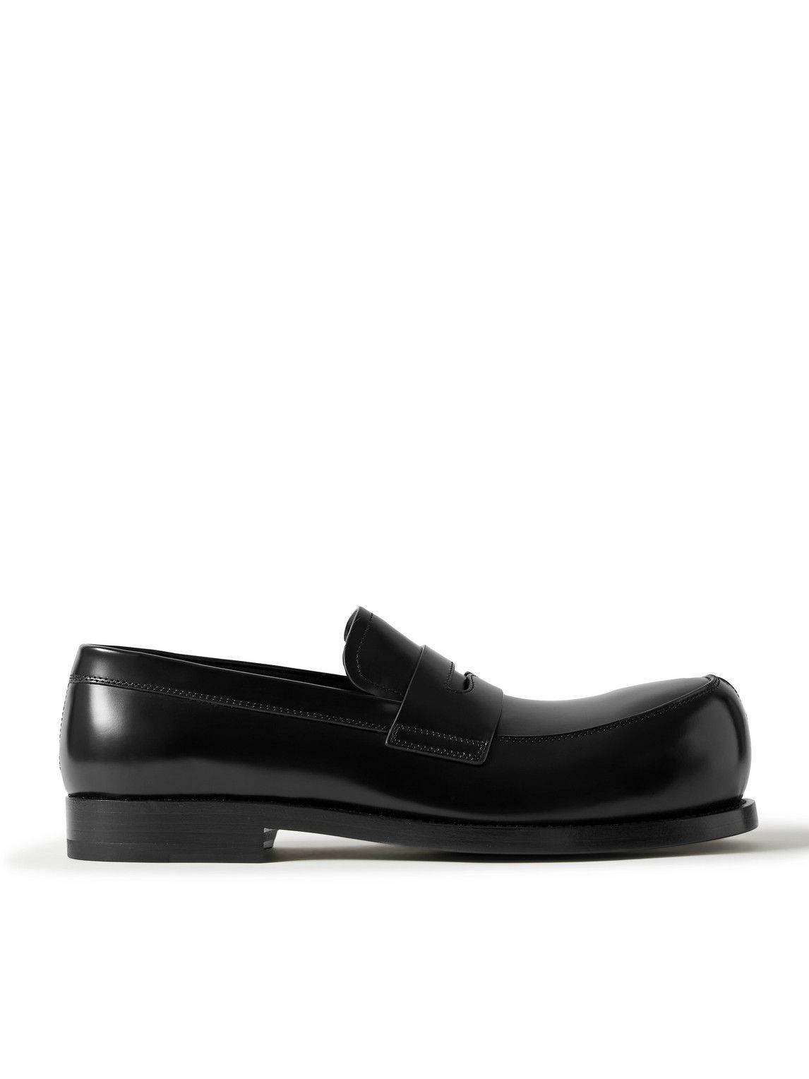Marni - Glossed-Leather Penny Loafers - Black