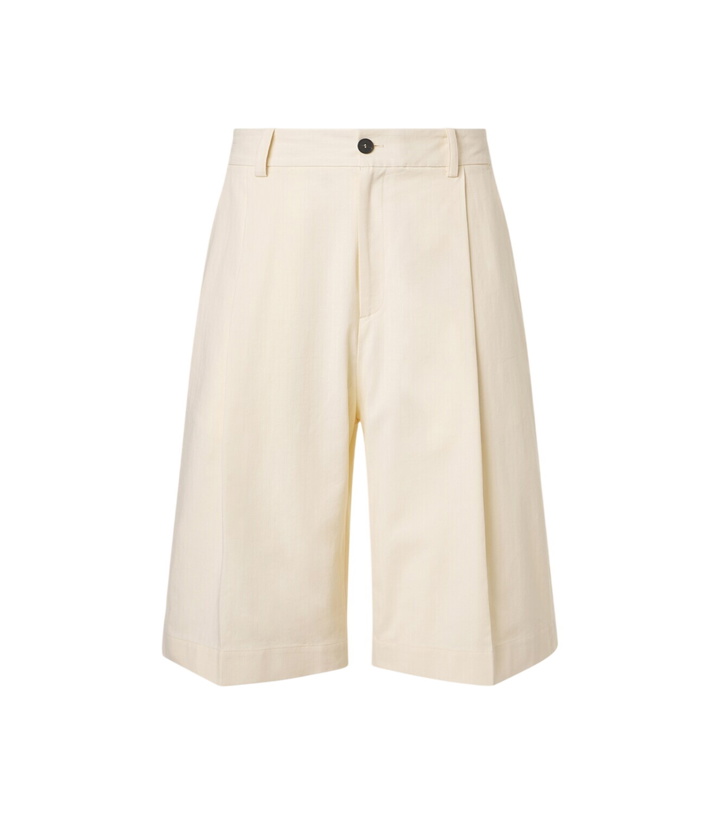 Photo: Studio Nicholson Fowld cotton and linen Bermuda shorts