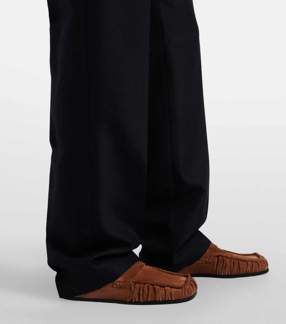 Jil Sander Cutout wool and mohair straight pants