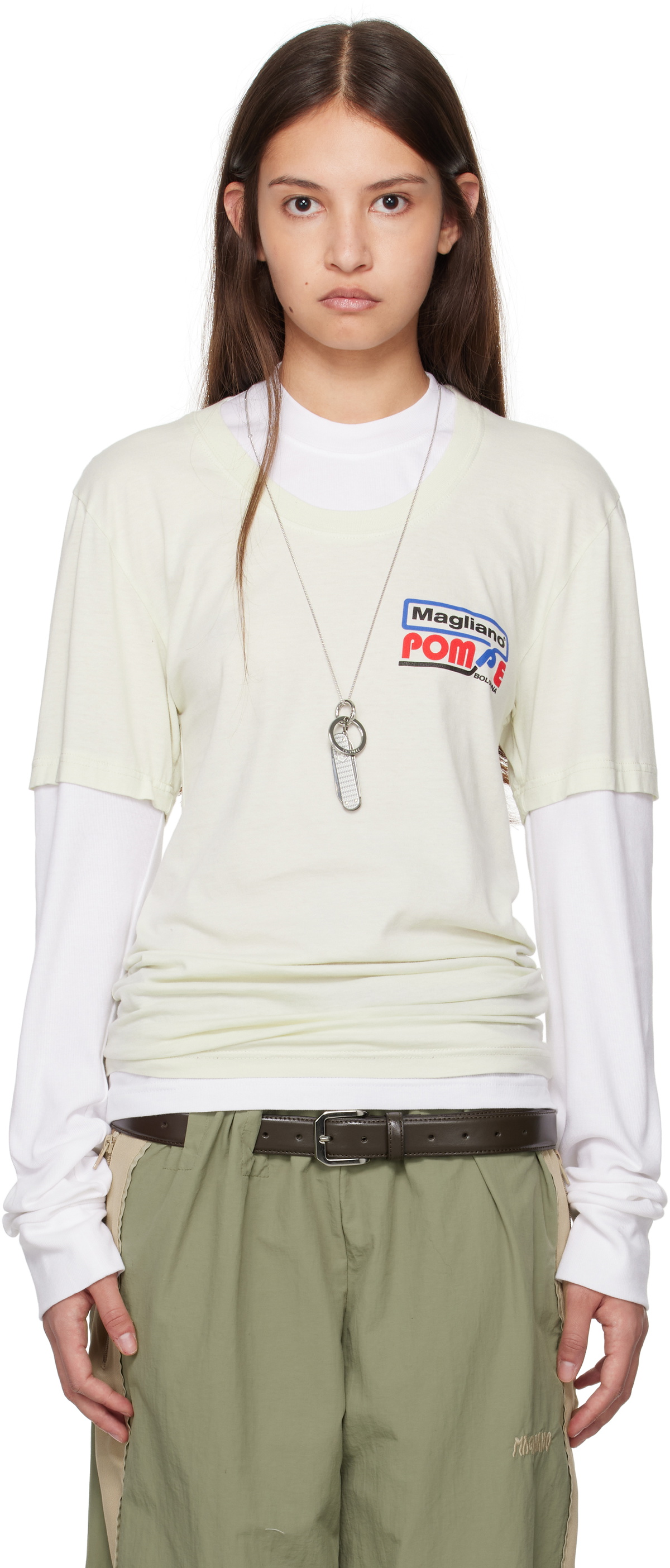 Magliano Off-White Trauma Superslim T-shirt