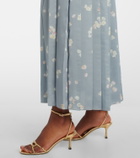 Altuzarra Monti floral pleated midi skirt