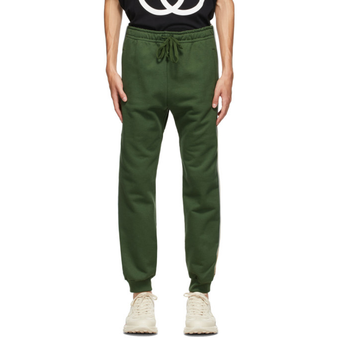 Photo: Gucci Green Cotton Jersey Sweatpants