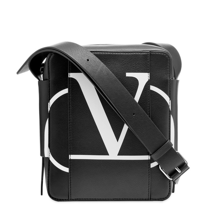 Photo: Valentino Go Logo Leather Shoulder Bag