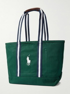 Polo Ralph Lauren - Wimbledon Logo-Embroidered Striped Canvas Tote Bag