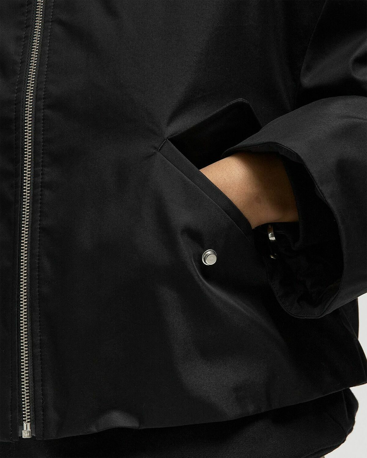 CLOSED BOMBER Black Womens Windbreaker