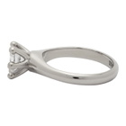 Dheygere Silver Solitare Pinky Ring