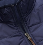 RLX Ralph Lauren - Slim-Fit Quilted Shell-Panelled Terry Golf Jacket - Blue