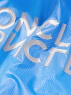 Moncler - Ebizo Logo-Print Nylon-Ripstop Hooded Jacket - Blue