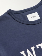 WTAPS - Logo-Print Cotton-Jersey T-Shirt - Blue