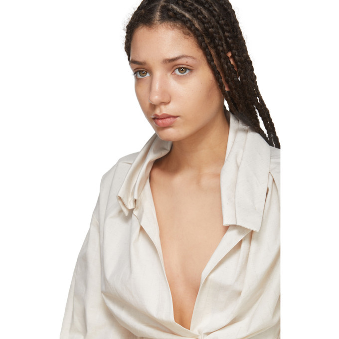Jacquemus Beige La Chemise Belem Blouse Jacquemus