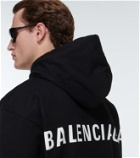 Balenciaga Logo cotton-jersey hoodie