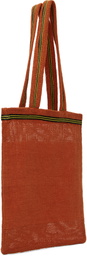 Bode Orange Netting Tote