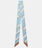 Gucci GG silk scarf