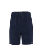 MC2 Saint Barth Man Navy Blue Terry Bermuda Shorts Rande Sponge