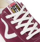 Vans - Style 73 DX Anaheim Factory Leather-Trimmed Suede Sneakers - Burgundy