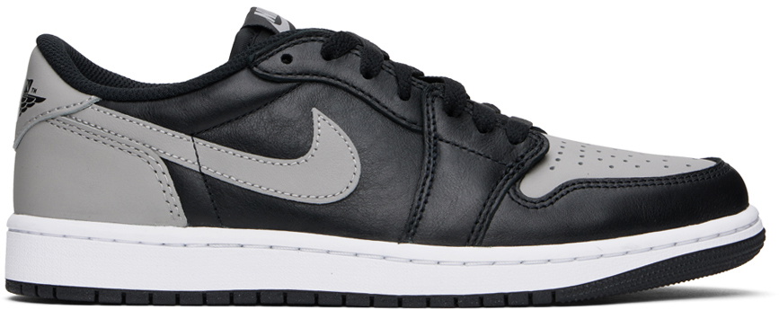 Nike Jordan Black & Gray Air Jordan 1 Low OG Sneakers