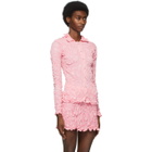 Gauntlett Cheng SSENSE Exclusive Pink Elasticated Floral Shirt