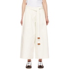 Loewe White Denim Cropped Jeans