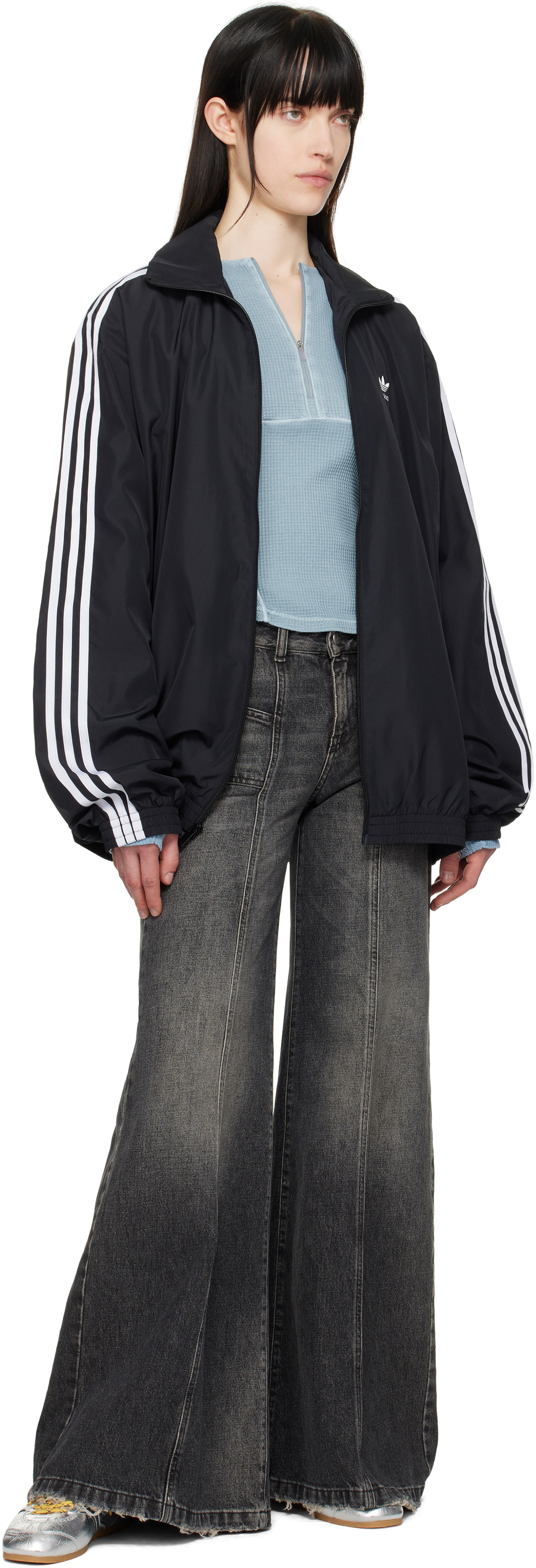 adidas Originals Black Adilenium Season 3 Oversized Track Jacket