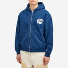 By Parra Men's 1976 Logo Zip Hoodie in Blue