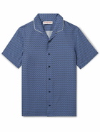 Orlebar Brown - Hibbert Perez Camp-Collar Printed Lyocell Shirt - Blue