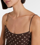 Oséree Lumière polka-dot minidress