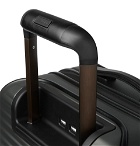 Ermenegildo Zegna - Leather-Trimmed Polycarbonate Carry-On Suitcase - Gray